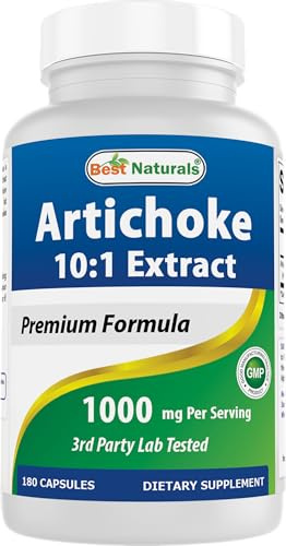 Best Naturals Artichoke Extract 500 mg 180Capsule (180 Count (Pack of 1))