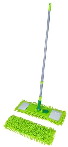TrendLine Bodenwischer mit Stiel 40 cm Wischbreite Wischmop inkl 2 Bezügen