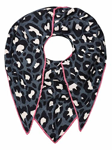 Zwillingsherz Pañuelo triangular de algodón – Bufanda de alta calidad con diseño de Leo para mujer – Unisex – XXL – Pañuelo de cuello y bufanda para mujer – Productos de punto – para otoño primavera