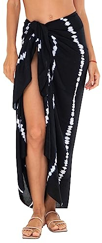 SHU-SHI Womens Sarong Pareo Cover Up Bathing Suit Women Beach Wrap Long Pool Resort Skirt