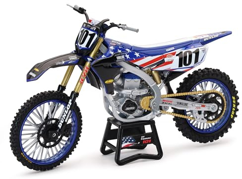 New Ray Toys Yamaha YZ450F Motocross of Nations Bike Eli Tomac Race Team Replica, 1:12 Scale, Kids, Gifts, Birthdays