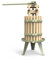 Fruit Wine Press - 100% Nature/Healthy Apple&Grape Crusher Manual Juice Maker for Kitchen, Solid Wood Basket with Blocks Cider Wine Making Press (LFGB Certified,Heavy Duty) (1.6 Gallon, Green) (6L)