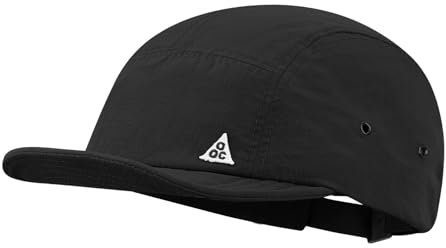 Clakllie 5 Panel Short Brim Cap Wasserdicht Basecap Herren Damen Flat Brim Snapback Cap Schnelltrocknend Sports Kappe Sommer Outdoor Cap,DDY1-Black
