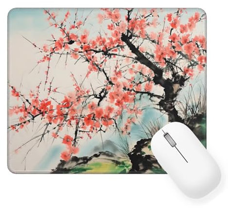 Tapis De Souris Pomme de terre aux prunes Mouse Pad Petit 60 x 40 cm, Montagne Tapis Souris Gamer, Caoutchouc Antidé Rapante Lavable Approprié, Bords Surpiqués Tapis de Bureau pour Decor Cadeaux W-789