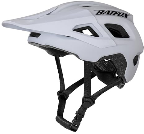 BATFOX Bike Helmet for Adult Men & Women - Adjustable Mountain & MTB & ebike Bicycle Helmet (54-61cm) with Ultra-Light Ventilation