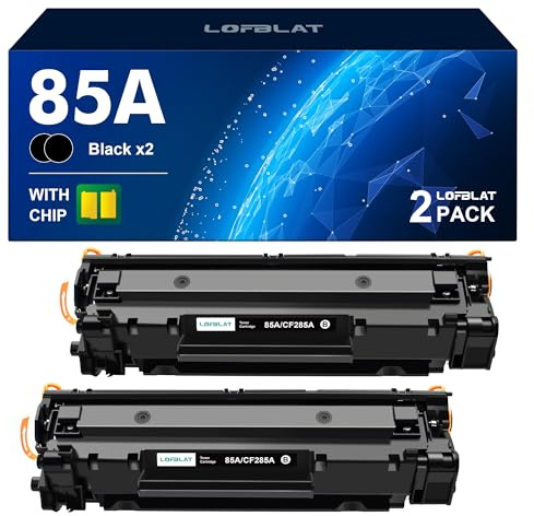 LOFBLAT 85A CE285A Kompatibel für HP 85A Toner für HP LaserJet P1102W Toner Schwarz für LaserJet P1102 M1212NF M1132MFP M1217NFW M1212 M1132 M1210 M1210MFP P1109 (2er-Pack)