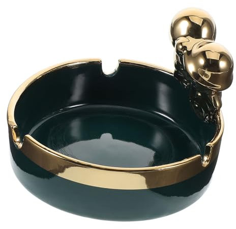 HORIALENCE Cendrier Décoratif Céramique Cendrier Portable pour Maison Patio pour Utilisation Intérieure Et Extérieure