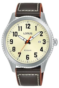 LORUS Herren Analog Uhr mit Leder Armband RH987RX9