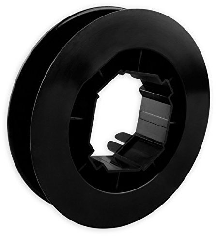DIWARO® Gurtscheibe mit Anschlag in der Aufnahme | Durchmesser Ø 140mm, 170mm oder 190mm | für achtkant Stahlwelle SW60 | Gurtbreite von 16-24mm | Farbe schwarz | Material Kunststoff (190mm)