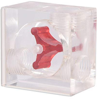 G1 / 4 Filetto 3 Indicatore del misuratore del flusso d'acqua della girante per il di raffreddamento ad acqua del PC(Quadrate 3 Vie)