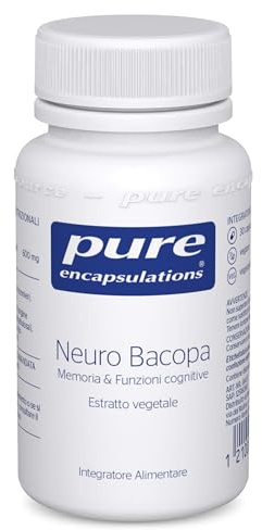 Pure Encapsulations - Neuro Bacopa – Integratore con Bacopa monnieri – Capsule Ipoallergeniche per Routine Quotidiana – 30 Capsule