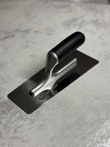 Stainless Steel Venetian Plastering Trowel Exclusive Silver Finish - 240 x 110 x 80 mm - Flexible & Strong - Perfect for Decorative Wall Finishes Plasters