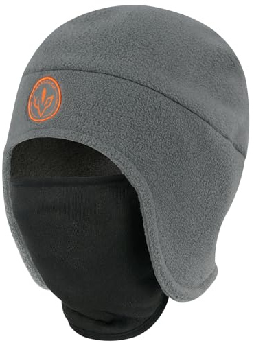 Bassdash Beanie Mütze Wintermütze 2-in-1 Mütze aus Weichem Fleece mit Skimasken Ohrenklappe Angel und Jagd Mütze für Herren und Damen bei Kaltem Wetter