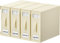 KYEVIS Bettwäsche Aufbewahrung Organizer 4 Stück, Bettwäsche Organizer für Bettlaken mit Fenster und Reißverschluss, Faltbar Decken Organizer für King und Queen Bettwäsche(Beige)