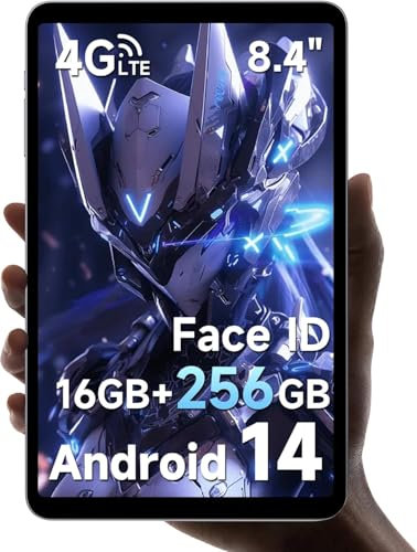 ALLDOCUBE Android 14 Tablet, Tablet Gaming 8.4 Zoll G99 iPlay 60 Mini Pro mit 2 Lautsprecher, 16GB RAM 256GB ROM, Tablet FHD 1920x1200,Widevine L1, 6050mAh, 5MP/13MP,4G LTE, 6-Achsen-Gyroskop