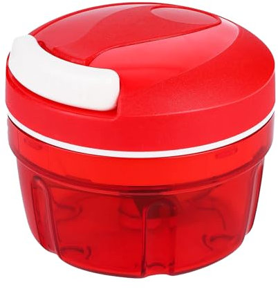 Hachoir Manuel, Hachoir à Oignons Coupe-oignons Manuel Coupe-légumes, Hachoir à Oignons avec Cordon de Serrage, Manuel pour Légumes, Fruits, Oignons, Noix, Ail 300 ml