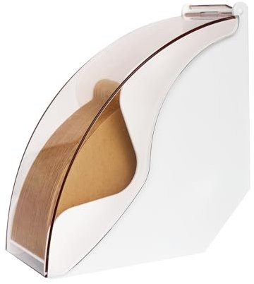 Coffee Filter Holder for Organizer and Coffee Station Accessories (White)
