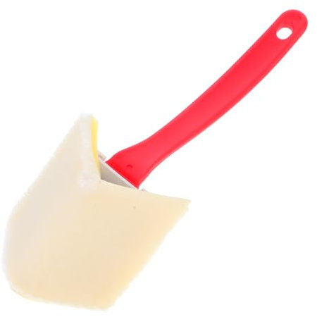 Mikikit Brosse D’Angle en Nylon Épaissi pour Finition des Bords de Mur, Poignée Ergonomique en Plastique, pour Espaces Étroits et Fenêtres