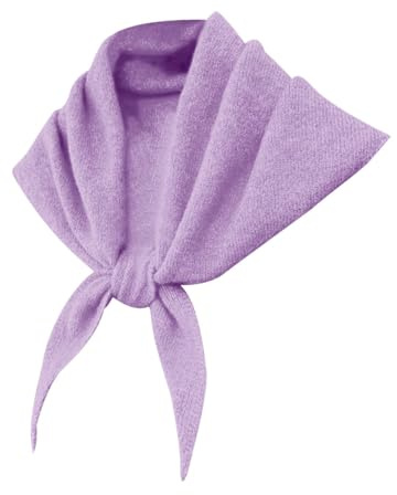 Triangle Scarf for Women Knitted Wool Headscarf Cashmere Feel Y2K Downtown Girl Aesthetic Streetwear Accessories Purple