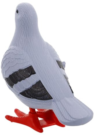 ZUNOXAZ Wind Up Pigeon Small Bird Windup Clockwork for Boys Gray Retro Lifelike Hopping Mechanical Animal Interactive Street Stall Play