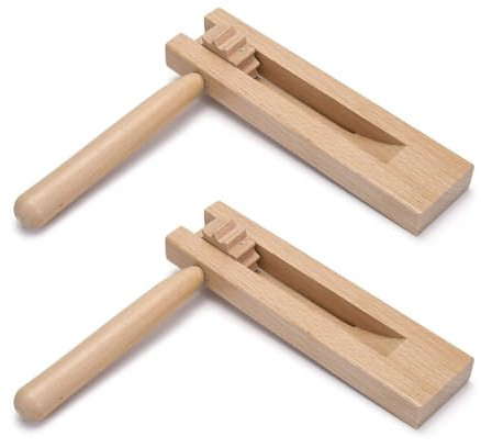 YAZWUR 2 Stück Holzratsche Geräusche Maker, Krachmacher, Fanartikel zum Anfeuern, geeignet für Sportwettkämpfe, Musikaufführungen, Familientreffen, Feierlichkeiten, Spieleversammlungen