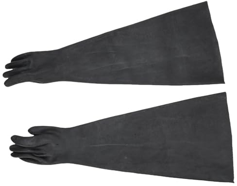 Fabater 32.28in Latex Sandblästringshandskar för Sandblästringsmaskiner, Säkerhetsarbetshandskar för Professionella Miljöer