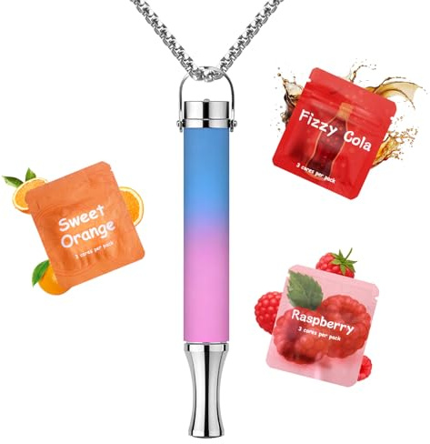 CARITATE Collar de respiración degradada, Collar de respiración para aliviar la ansiedad con filtro de resistencia (Bruma Floreciente)