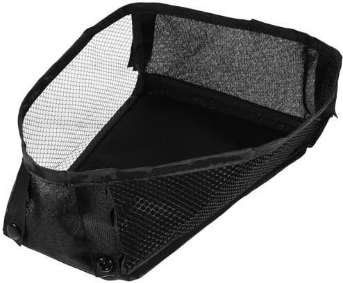 GALPADA Bolsa Organizadora Inferior y Almacenamiento de Pañales y Chupetes para Cochecito de Ñiño Diseño Práctico y Portátil en Tela Oxford Negra Adecuado para Uso al Aire Libre