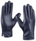 MGGMOKAY Herren Lederhandschuhe Touchscreen Kaschmir gefüttert,Marine,S
