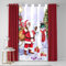 Fusion - Tenda a pannello singolo a pannello con motivo Babbo Natale e neve, 138 x 214 cm, multicolore
