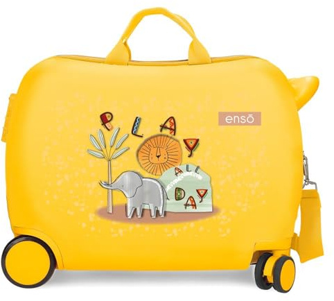 Enso Play All Day Valise pour Enfant Jaune 50 x 38 x 20 cm Rigide ABS Fermeture à Combinaison latérale 38 L 1,8 kg 0 Bagage Main, Citronier, Valise pour Enfant