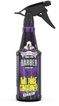 BARBER MARMARA Two Phase Conditioner Uomo | Leave in Hair Care Men | Anti Spliss | Profumo per capelli | Spray districante | Leave in condizionatore spray Men (400 ml, n. 1 cheratina)