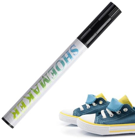 caiduos Shoe Repair Pen, Shoe Soles Pen Marker, Sneaker Cleaning Brightener, Portable Leather Colour Marker, Leather Shoe Paint Marker, Cleaning Stain Remover, for Boots Golf Football, black, Siehe
