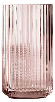 Lyngby Porcelæn Vase H25 cm Lyngby aus mundgeblasenem Glas Zeitloses Design, rot