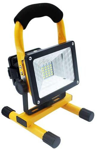 Faretto LED da Cantiere Lampada da Lavoro Ricaricabile 30W Portatile Luce Fredda Impermeabile Torcia Luminosa Illuminazione Giardino Garage Pesca Lavoro Escursionismo da Esterno