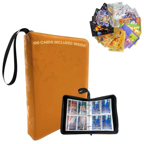 Album pour 400 Cartes avec 100 Cartes Incluses (55 en PVC Argenté et 50 Cartes Aléatoires) Etui en Similicuir pour Cartes à Collectionner. Collectibles Marque : MAGIC SELECT