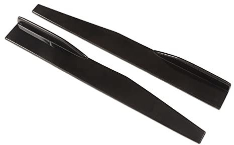 2 STÜCKE Auto Seitenschweller, KIMISS Universal Car Body Styling Seitenschweller ABS Heckseitenschweller für Kfz-Modifikation (Schwarz Glänzend)