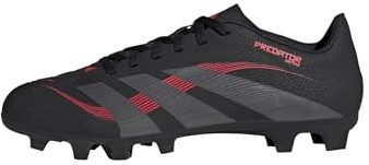 adidas Unisex Predator Club Firm Ground/Multi Ground Football Boots, Core Black/Grey Four/Lucid Red, 11 UK