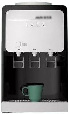 Distributore di Acqua Distributore d'acqua da tavolo for uso domestico con refrigerazione e riscaldamento Desktop Office Serratura for bambini e macchina integrata con secchio Dispenser Acqua(B-Ice Wa