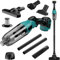 Aspiradora de mano con batería para Makita de 18 V, 10 kpa, aspiradora de mano con 4 boquillas, filtro HEPA, depósito de 600 ml, motor sin escobillas de 450 W, para coche, casa, pelo de animales, sin