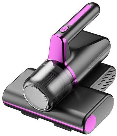 aichilra Mattress Vacuum Cleaner, 14Kpa Suction Anti Dust Mite Bed Vacuum Cleaner with UV Light Sterilization, Rechargeable Cordless mattress cleaner machine for Bed, Sofa, Pillows and More