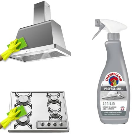 Avilia Detergente Sgrassatore per Qualsiasi Superficie in Acciaio 700ml - Ideale per Proteggere e Lucidare Superfici in Acciaio Inox - Facile Erogatore a Spruzzino e Realizzato con Ingredienti Sicuri