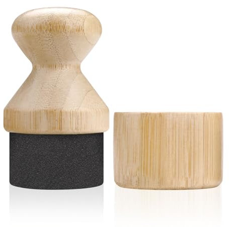 Cutting Board Oil Applicator with Lid, Wood Cutting Board Oil Brush, Wood Wax Applicator Brush for Butcher Blocks Spatulas Spoons Wooden Utensil (Beige)