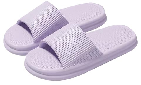 Milaloko Donne Uomini Pantofole Doccia Antiscivolo Bagno Sliders Doccia Sandali Unisex Slip On Pantofole per la Casa Bagno Interno Piscina