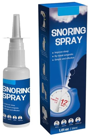 Mnozreo Schnarchgeräusche Schnarchen Erholten Schlaf Spray,Anti Schnarch Nasenspray,Verhindert Unangenehme Schnarchgeräusche,Stop Schnarchen Lösung