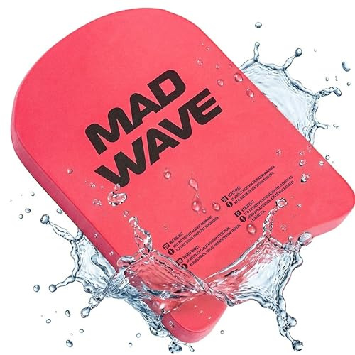 Mad Wave Kickboard Kids – Simbräda barn – simhjälpmedel för barn för tekniktträning och flytkraft vid simning – simträningsverktyg från Eva – 29 x 21 x 3 cm