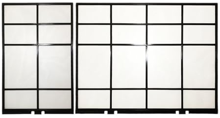 2ST/SET,Kompatibelt For TOSHIBA,VÄNSTER 19,5X32,5cm+HÖGER 40X32,5cm Luftkonditioneringsfilter Utspilld Typ Luftkonditionering Dammskärmsdelar