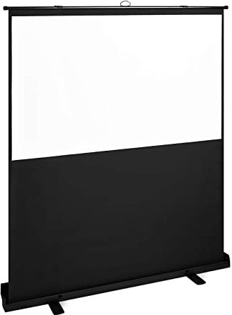 Fromm & Starck STAR_PFPS_06 Roll-Up Projector Screen 188.5 x 203 cm 16:9 Mobile Roll-Up Screen Mobile Standing (Screen: Matte white PVC fabric (3 layers), Aluminium Housing, Black/White)