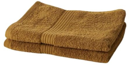 Set di 2 asciugamani TODAY 50x90 cm 100% cotone Bronzo
