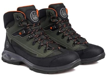 BERETTA Bryce GTX Forest Night-stövlar, vattentäta, andningsbara, berg, vandring, jakt, vandring, utomhus Vibram®-sula, Goretex®-membran, grön, 44 EU